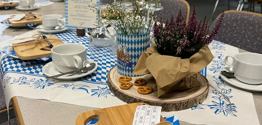 Das Bild zeigt die Oktoberfest-Dekoration