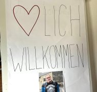 Begrüßungsplakat Begrüßungsplakat