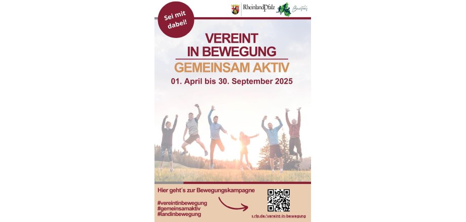Flyer vereint in Bewegung 