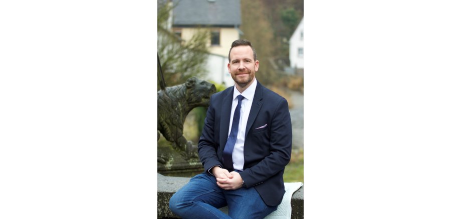 Das Bild zeigt Timo Kanzinger, Bürgermeister der Verbandsgemeinde Vordereifel