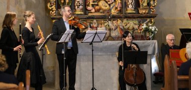 Die Musikerinnen und Musiker beim Barockkonzert in St. Jost 2026 Die Musikerinnen und Musiker beim Barockkonzert in Sankt Jost 2026