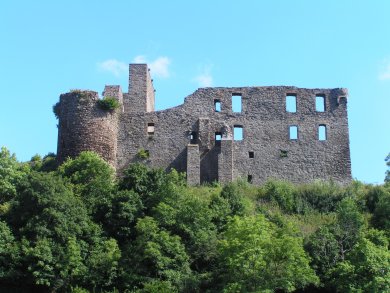 Burg in Virneburg Hier sehen Sie die Burg von Virneburg